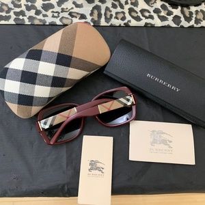 Burberry Authentic Red 4160 Sunglasses